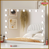 70cm Extra Large Hollywood Light Up Mirror Vanity Make Up Mirror + 17 LED Bulbs
