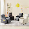 Kids Recliner Chair Ergonomic PU Leather Lounge Sofa w/ Adjustable Footrest