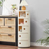 Round ABS Cylinder Cabinet Cupboard Drawer Storage Unit Bathroom Bedroom Stand