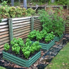 Garden Raised Bed Galvanised Steel Outdoor Planter Pot Flower Herb Box 2 pieces