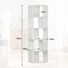 Corner Bookshelf Storage Organiser Shelving Wooden Display Stand 5 Tier Shelf
