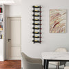 Costway Wall Mounted Wine Rack Hanging Wine Storage Display Rack for 9 Bottles