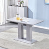 High Gloss Table Elegant Smooth Dining Room Furniture Rectangular Table 120cm