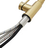 Brush Gold Monobloc Kitchen Sink Mixer Tap with Pull Out Hose Spray Single Lever