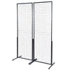 2' x 5.6' Grid Wall Panels Tower 2 Packs Wire Gridwall Display Racks