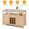 Cupboard Storage Organizer Kitchen Buffet Sideboard w/ Wine Rack