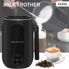 Electric Milk Frother Cooker 4 in1 Milk Steamer Rotatable Handle Foam Maker NEW
