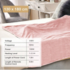 Electric Heated Blanket – Soft Fleece, 10 Heat Settings for Winter