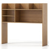 COSTWAY Desktop Bookshelf Desk Hutch Shelf for Computer Monitor-Natural