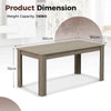 160CM Modern Kitchen & Dining Room Table with Sturdy L-shaped Legs Seats up to 8