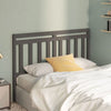 Bed Headboard Grey 166x4x100 Solid Wood Pine L5F2