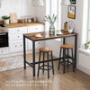 Counter Chair, Bar Stools Set of 2, Woodgrain Style, Fashionab