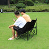 Double Seat Camping Chair Folding Portable Outdoor Garden Chair with Carry Bag