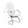 CANTILEVER OFFICE CHAIR EXECUTIVE PU LEATHER DINING ROOM MEETING RECEPTION SEAT
