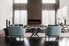 2025 50 INCH WIDE LED FLAMES BLACK GLASS TRUFLAME™ WALL MOUNTED ELECTRIC FIRE