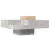 Coffee Table Side Table with Storage Box Modern Square Living Room Furniture