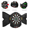 Professional Electronic Dart Board Set Digital Dartboard w/Cabinet 4 LED Display