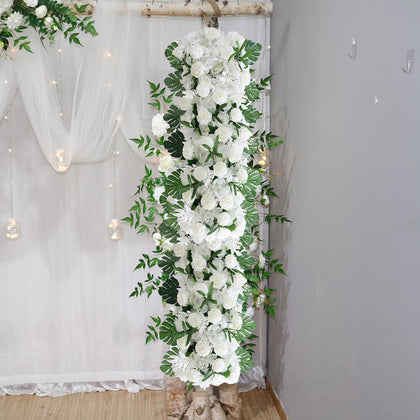 100cm Artificial Wedding Flower Row Top Table Backdrop Arch Arrangement Decor