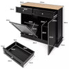 Kitchen Trash Cabinet Tilt Out Trash Bin Cabinet Freestanding Recycling Cabinet