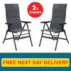 SET of 2 Outwell Rosewood Reclining Camping Chairs