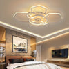 LED Ceiling Fan with Light Dimmable Ceiling Fan with Remote for Living Bedroom