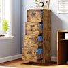 Filing Cabinet With 4 Drawers, Lockable Cabinet, Rustic , Vertical Office
