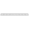 Gabion Basket with Cover 900x100x50 Galvanised P7V1