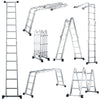 7-in-1 Folding Extension Ladder Aluminum Alloy Lightweight Scaffolding Platform