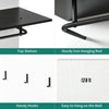 Wall Mounted Coat Rack Panel with Rail & 3 Hooks, Hallway Entryway White
