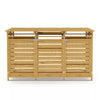 Double Triple Wheelie Bin Storage Wooden Store Cover Garden Rubbish Dustbin Shed