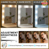 White Dressing VanityTable Makeup Desk with LED Mirror 5 Drawers Bedroom Dresser
