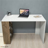 Modern Computer Desk Study Table With Bookshelves Finished in Walnut
