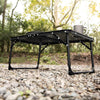 Portable Camping Table Folding Storage Fishing Outdoor Desk Mesh Top Spacesaving