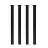 Dining Table Leg Metal Desk Support DIY Heavy Duty Furniture Feet Set of 4 Black