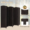 6-Panel Freestanding Room Divider Bedroom 5.6 FT Tall Folding Privacy Screen
