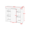 High Gloss Door Sideboard Buffet Cabinet Cupboard TV Unit Stand with LED Light