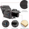 Electric Power Lift Recliner Chair,Massage Chair for Elderly with 2 Cup Holders