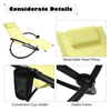 Portable Zero-Gravity Rocking Lounge Chair Recliner Folding Garden Patio Lounger