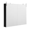 Wooden Wall Display Cabinet Storage Shelf Wall Mounted Glass Case Collectors Box