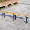 Folding Wooden Beer Table and Bench Set Garden Outdoor Bistro Bench Desk Chairs