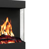 LED Fireplace Media Wall Fire Wall Mounted / Insert Media Electric Heater 50inch