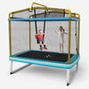 6 FT Kids Trampoline 3-in-1 Outdoor Indoor Trampoline w/ Swing & Horizontal Bar
