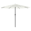 Garden Parasol with Steel White 388x388x248 J2U2
