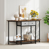 Freestanding Accent Table Behind Couch-Brown