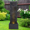 Slate Fall Electric Water Feature OutdoorGarden LED Fountain Cascading Waterfall
