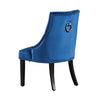 Velvet Dining Chair with Door Knocker Ring Windsor Dressing Room Chair 1/2/4/6