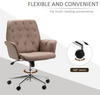Vinsetto Office Desk Chair, Microfibre Vanity Chair with Height Adjust 44-2-160