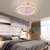 LED Ceiling Fan Light Dimmable Chandelier Lamp Living Room With Remote Control