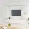8 Piece TV Cabinet Set High Gloss Engineered Wood