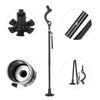 Adjustable Retractable Straight Posture Cane Walking Stick Camping Trekking Pole